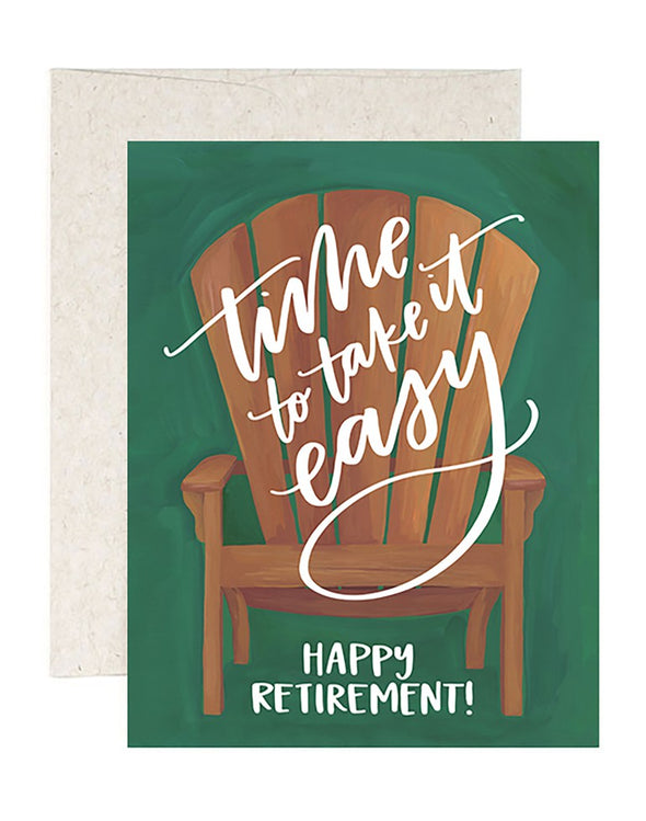 Time to Take it Easy Retirement Card