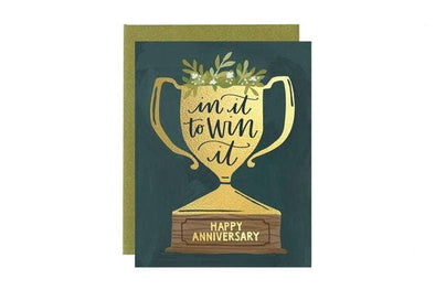 1canoe2 | One Canoe Two Paper Co. - Anniversary Trophy Greeting Card