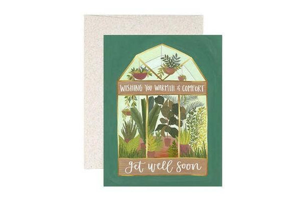 Get Well Greenhouse Greeting Card Stationery