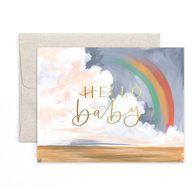 1canoe2 | One Canoe Two Paper Co. - Hello Baby Rainbow Greeting Card
