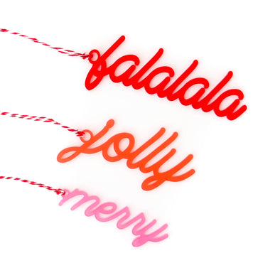 Kailo Chic - Holiday Typography Gift Topper Set