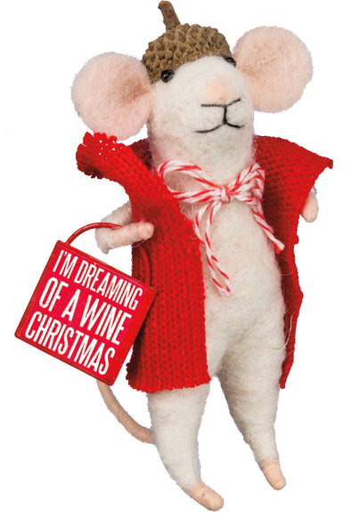 Critter - Wine Christmas Mouse