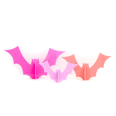 Kailo Chic - Pink and Lavender Acrylic bat set of 3