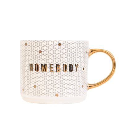 Sweet Water Decor - Homebody Gold Tile Coffee Mug - Gifts & Home Decor
