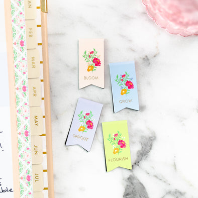 The Daily Grace Co - Mini Magnetic Bookmarks | Garden