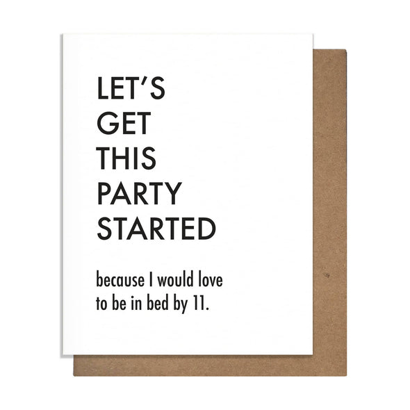Pretty Alright Goods - Party Started - Birthday Card