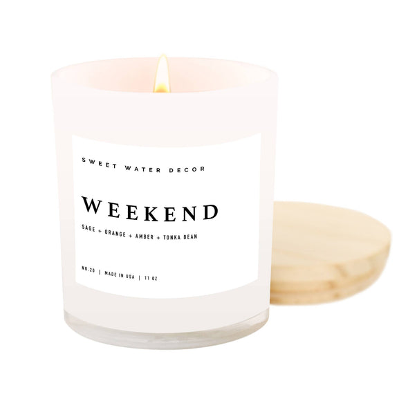 Sweet Water Decor - Weekend 11 oz Soy Candle - Home Decor & Gifts