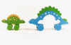 Stegosaurus Dino Big & Little Wooden Roller