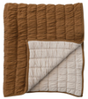 Cotton Quilted Reversible Baby Blanket, Brown & Natural Color