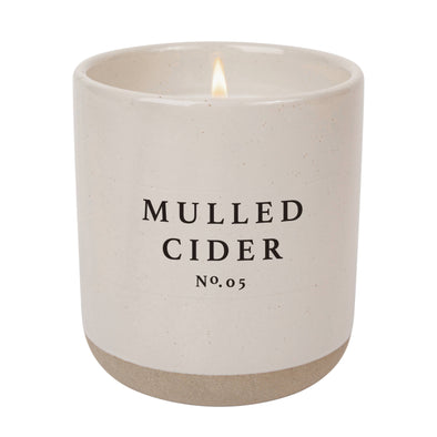 Sweet Water Decor - Mulled Cider 12 oz Soy Candle - Fall Home Decor & Gifts
