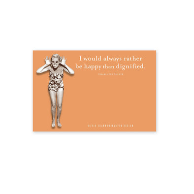Shannon Martin Design - Rather Be Happy Sticky Note