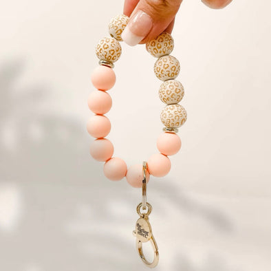 The Darling Effect - Hands-Free Silicone Beaded Keychain Wristlet - Pinky Promise