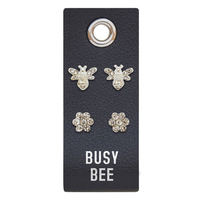 Santa Barbara Design Studio by Creative Brands - Slvr Earrings-Busy Bee