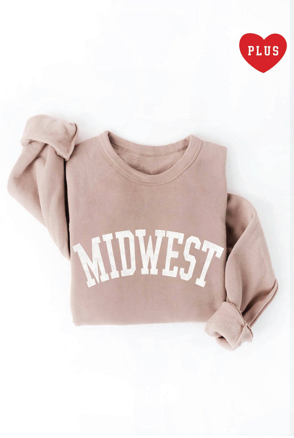 OAT COLLECTIVE - MIDWEST  Plus Graphic Sweatshirt