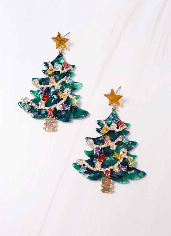 Caroline Hill - Charlie Embellished Christmas Tree GREEN